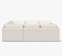 Jake Slipcovered U-Shaped Outdoor Sectional (144&quot;)