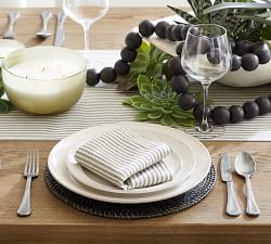 Wheaton Striped Cotton/Linen Table Runner