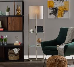 Hillview Metal Shelf Floor Lamp (61&quot;)