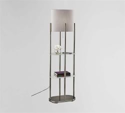 Hillview Metal Shelf Floor Lamp (61&quot;)