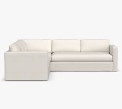 Jake Slipcovered L-Shaped Outdoor Sectional (110&quot;)