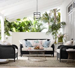 Palmetto Wicker Outdoor Lounge Chair