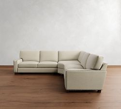 Turner Square Arm 3-Piece L-Shaped Wedge Sectional (115&quot;)