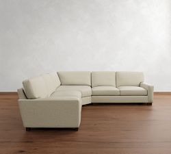 Turner Square Arm 3-Piece L-Shaped Wedge Sectional (115&quot;)