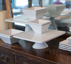 BIA White Porcelain Square Cake Stand