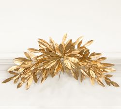 Faux Gold Bay Leaf Swag