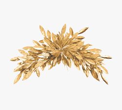 Faux Gold Bay Leaf Swag