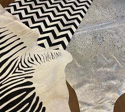 Evaan Chevron Cowhide Rug