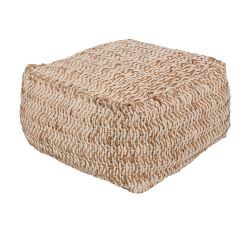 Hanley Handwoven Jute Knit Pouf