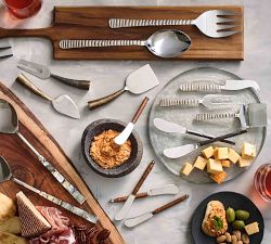 Rustic Stainless Handcrafted Steel Cheese Knives - Set of 3