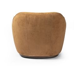 Ozark Leather Swivel Chair