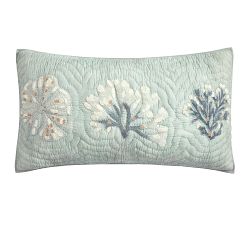 Coral Reef Embroidered Quilted Shams