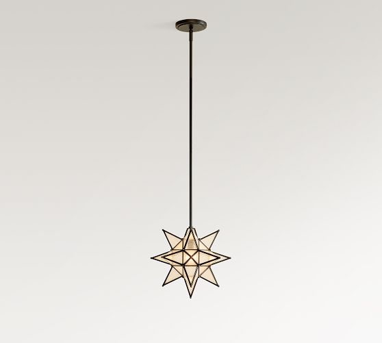 Olivia Glass Star Pendant (13")