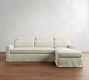 York Slope Arm Deep Seat Slipcovered Chaise Sectional (84&quot;&ndash;115&quot;)
