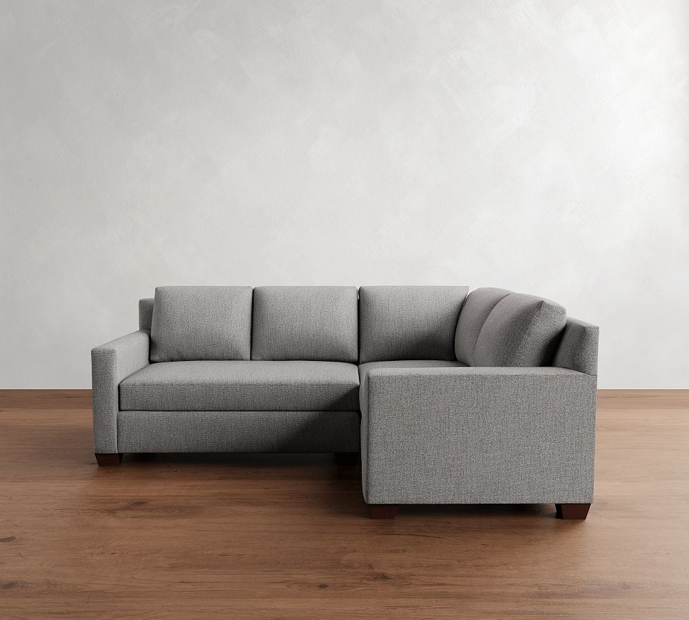 York Square Arm 3-Piece Sectional (92&quot;)