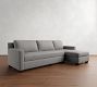 York Square Arm Chaise Sectional (84&quot;&ndash;114&quot;)