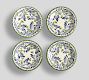 Puebla Multi Porcelain Appetizer Plates - Set of 4