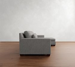 York Square Arm Deep Seat Chaise Sectional (84&quot;&ndash;115&quot;)