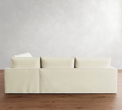 Westwood Slim Arm Flange Edge Slipcovered 3-Piece Sectional