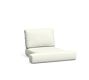 Huntington Cushion Cover Slope Arm Swivel Outdoor Lounge Chair, High Performance Canvas; White