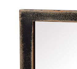 Holland Distressed Wood Rectangular Wall Mirror