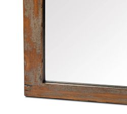 Holland Distressed Wood Rectangular Wall Mirror