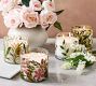 Hand Painted Flower Candle