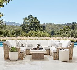Build Your Own - Huntington Wicker Slope Arm Outdoor Sectional Components