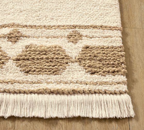 Delray Wool Jute Border Rug