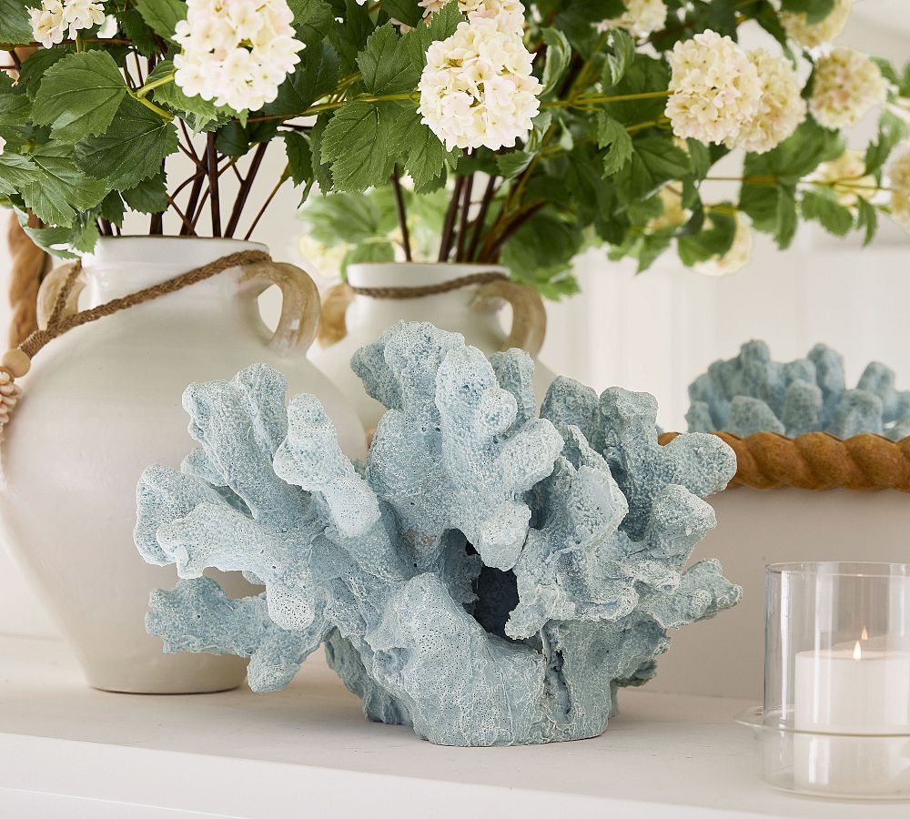 Faux Chambray Finger Coral