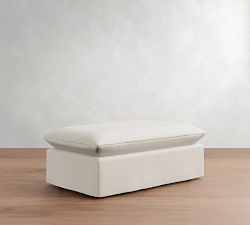 Palmetto Slipcovered Ottoman