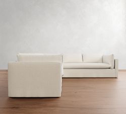 Palmetto Slipcovered 2-Piece L-Shaped Sectional (117&quot;)