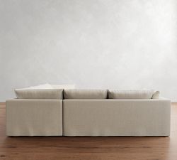 Palmetto Slipcovered 2-Piece L-Shaped Sectional (117&quot;)