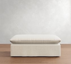 Palmetto Slipcovered Ottoman