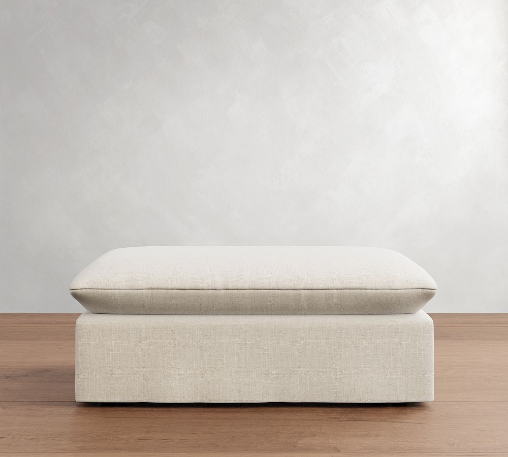 Palmetto Slipcovered Ottoman