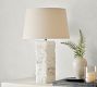 Barrett Chiseled Alabaster Table Lamp (25&quot;)