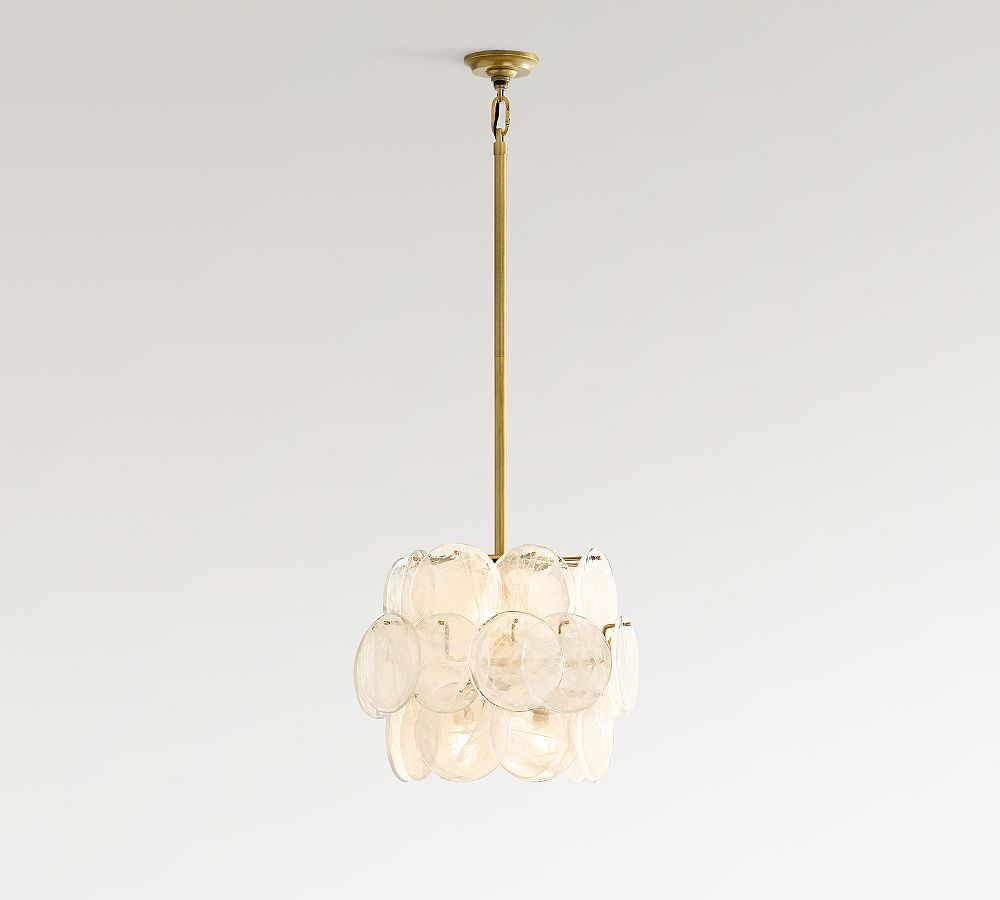 Riviera Glass Disc Pendant (16&quot;)