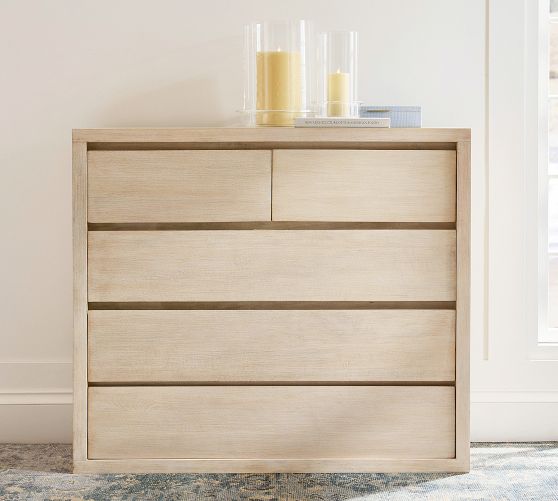 Cayman 5-Drawer Tall Wide Dresser (50")