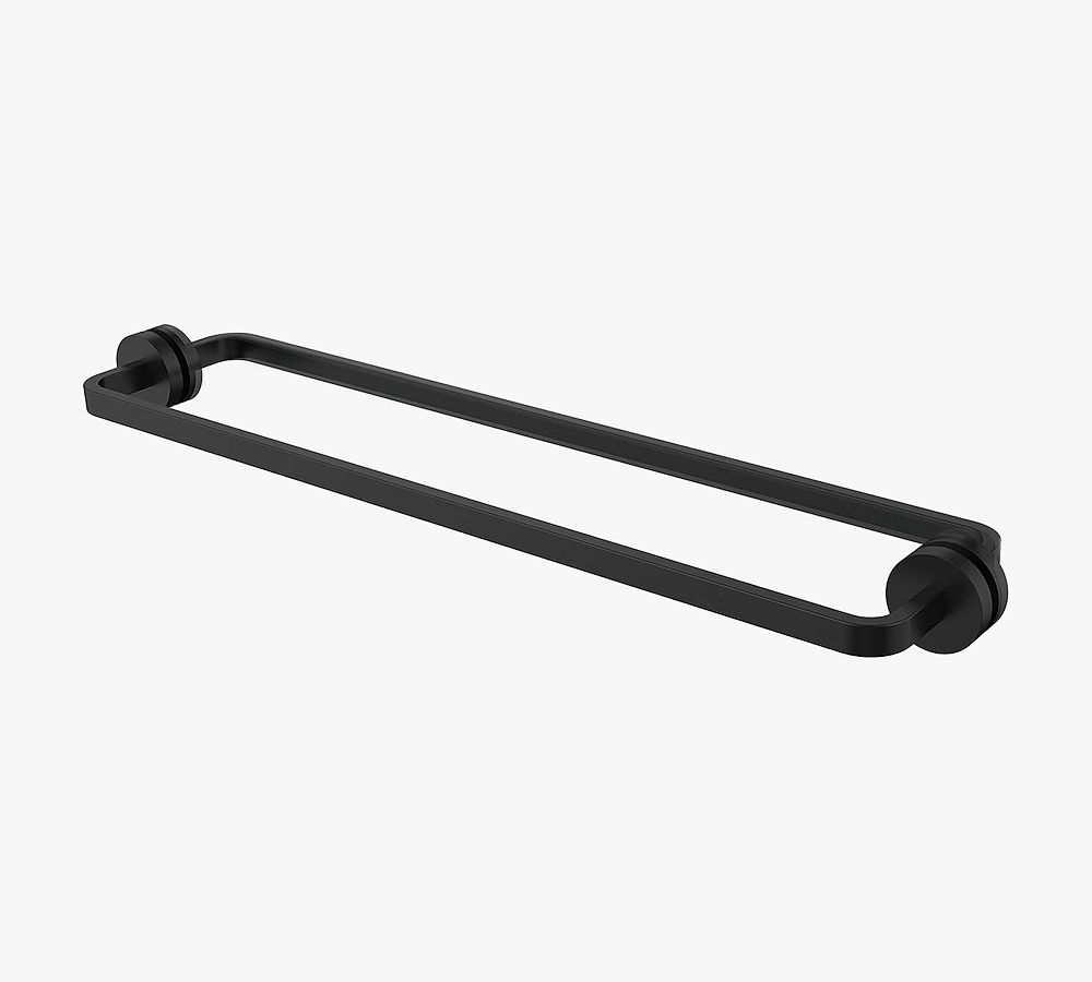 Lance 24" Towel Bar For Shower Door, Matte Black
