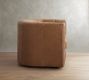 Ayden Tufted Barrel Arm Leather Swivel Chair