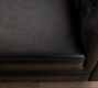 Chesterfield Roll Arm Leather Sofa (65&quot;&ndash;96&quot;)