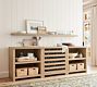 Modern Farmhouse Shelf with Wine Storage (102&quot;)