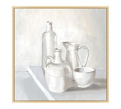 Muted Still Life Vases Framed Print