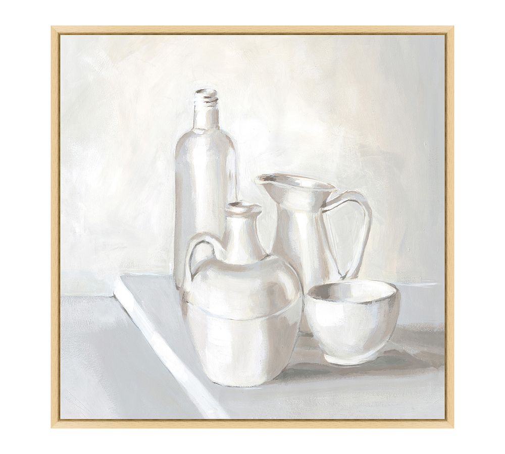 Muted Still Life Vases Framed Print