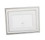 Personalized Silver-Plated Grosgrain Ribbon Mat Frame - White