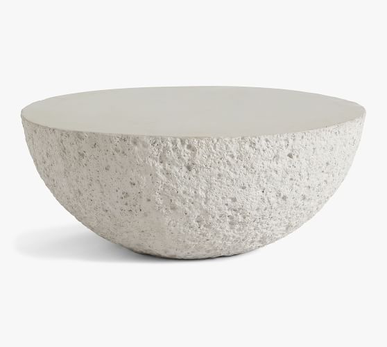 Bolinas Concrete Round Outdoor Coffee Table (36")