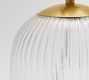 Cooper Ribbed Glass Table Lamp (19&quot;-30&quot;)