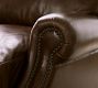 James Roll Arm Leather Power Swivel Glider Recliner