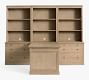 Livingston Peninsula Desk with 105&quot; Bookcase Suite (105&quot;)
