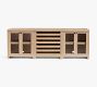 Modern Farmhouse Glass Cabinet with Wine Storage (102&quot;)